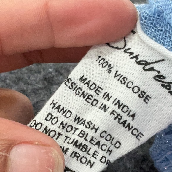 Sundress Indiana Petra Sequin Blue Pink Tassel Open Back Dress Size XS Small - Picture 7 of 9